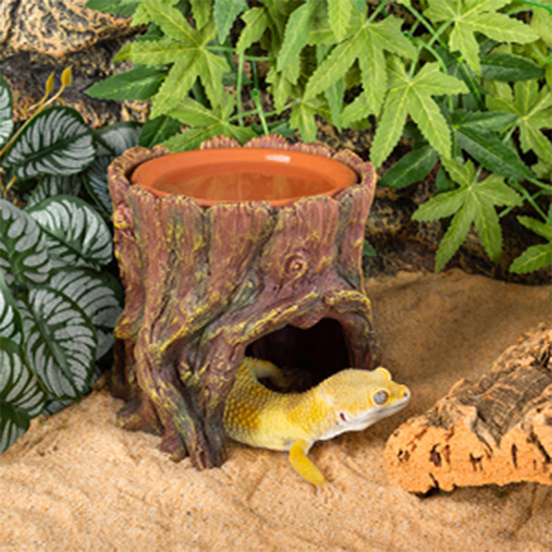 Resin Ceramic Hide Cave Tree Hole Stump 02