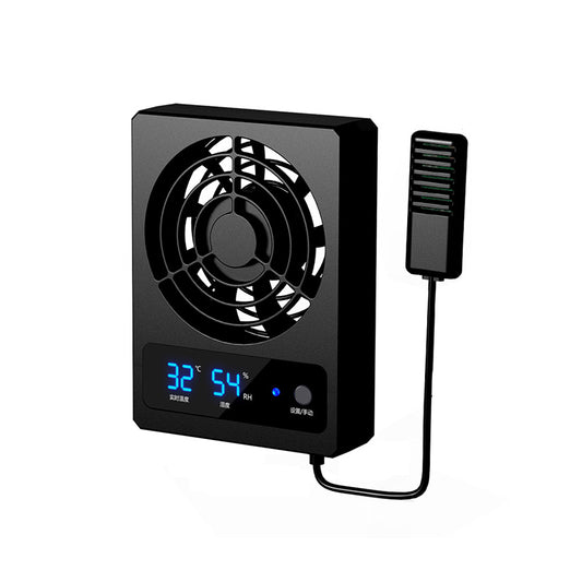 Temperature And Humidity Sensor Fan - Oddpoint Pets