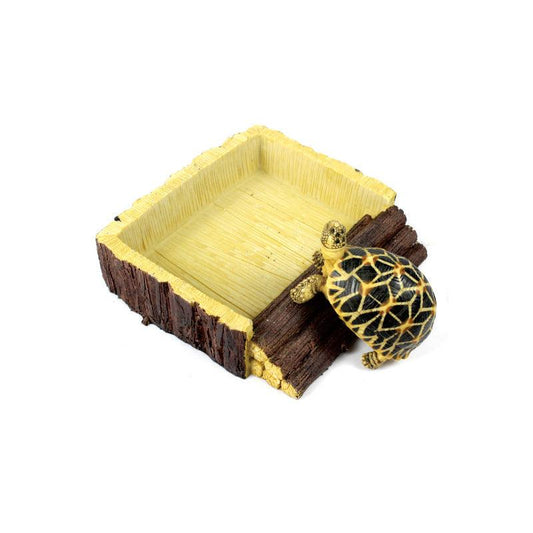 Artificial Wood Food Bowl Water Basin