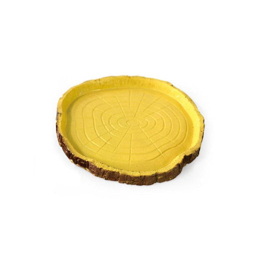 Artificial Wood Resin Food Bowl Water Basin