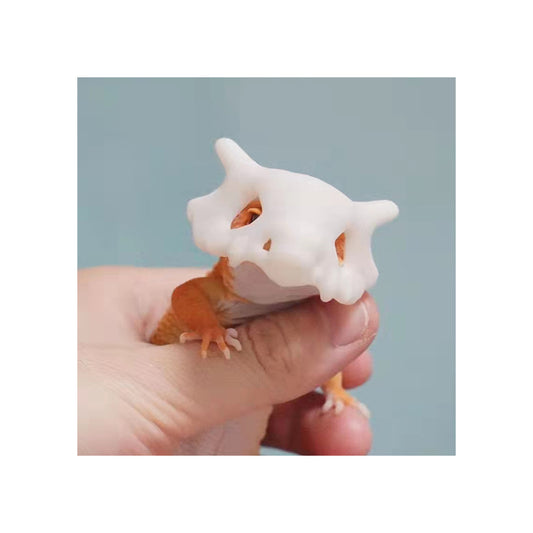 Leopard Gecko Cubone Skull Mask 01