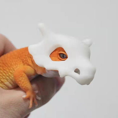 Leopard Gecko Cubone Skull Mask 02