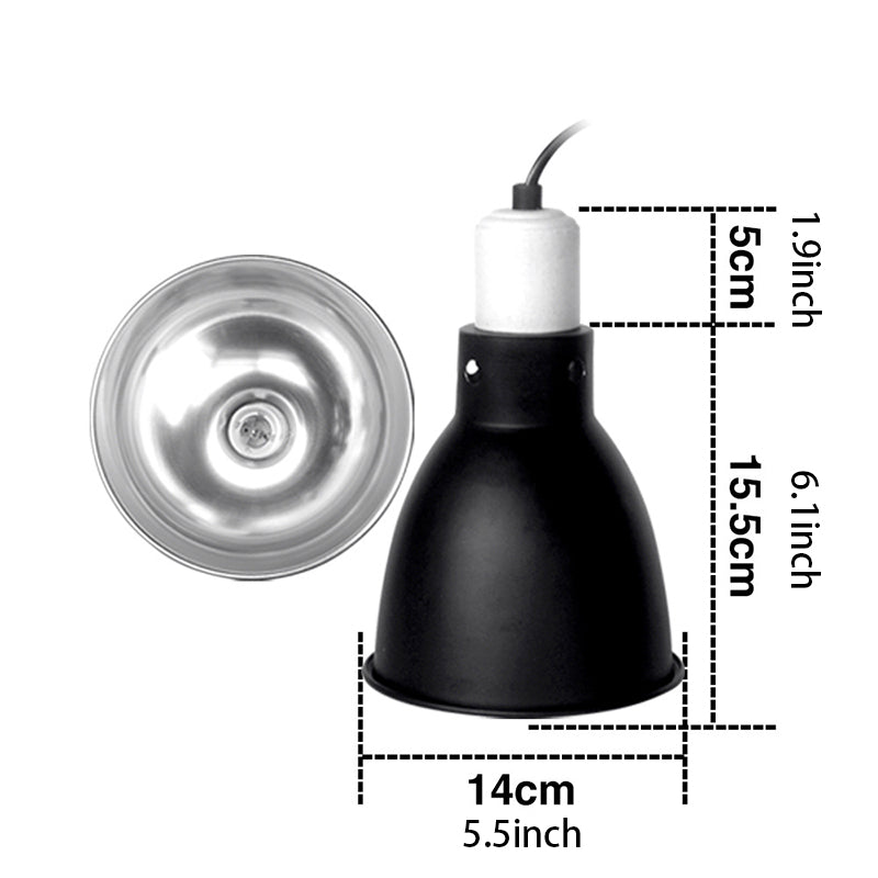 Reptile High Deep Barrel Heating Lampshade 5.5 Inch 02