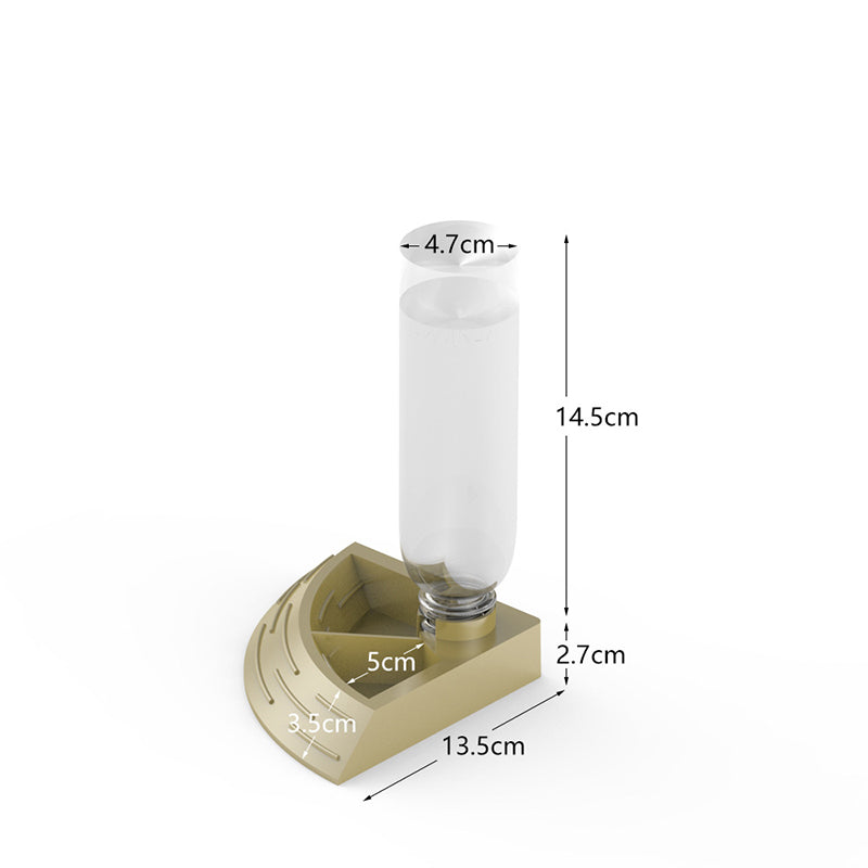 Right-angle Fan-shaped Two-in-one Food Bowl Water Bowl 04