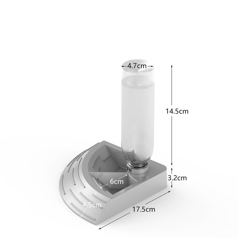 Right-angle Fan-shaped Two-in-one Food Bowl Water Bowl 08